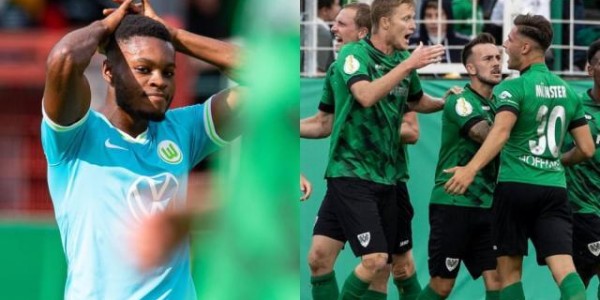 开云-3比1胜变0比2负！换6人的沃尔夫斯堡被踢出德国杯